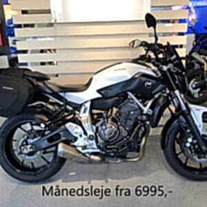 Yamaha MT-07 - Månedsleje